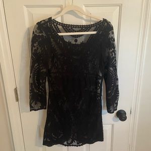 Express Sheer Black Dress